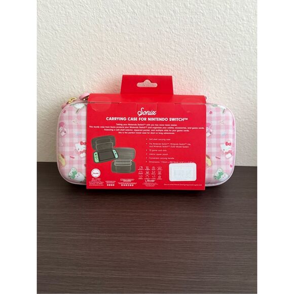 Sonix Sanrio Hello Kitty and Friends Gingham Nintendo Switch Carrying Case - Picture 2 of 4